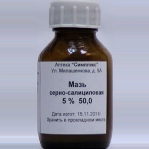 Серно-салициловая мазь в лечении себорейного дерматита