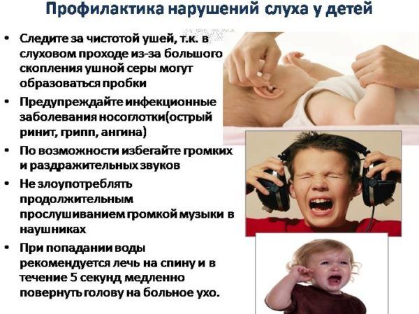 Профилактика нарушений слуха