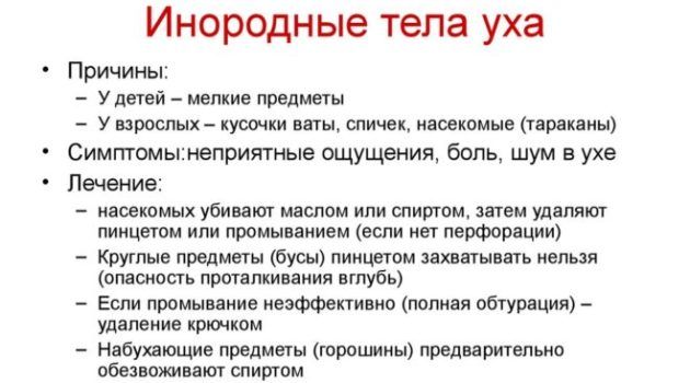 Инородное тело в ухе