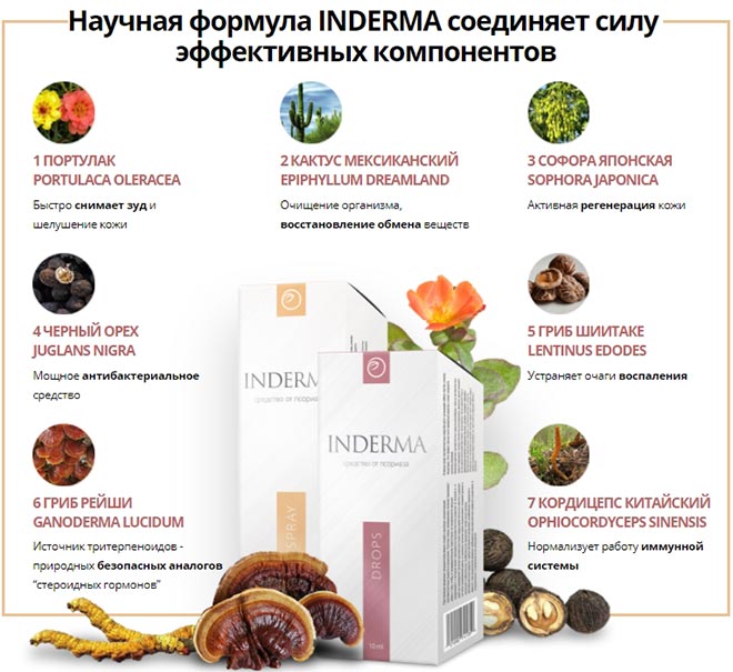 Inderma — эффективное средство от псориаза