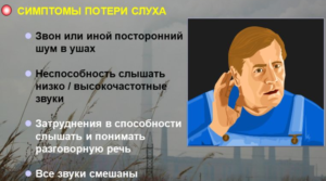 Симптомы потери слуха