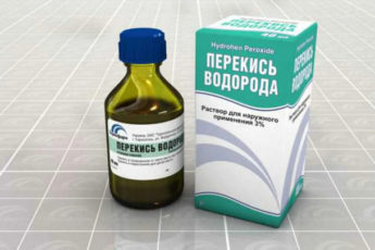 Промывание носа перекисью водорода
